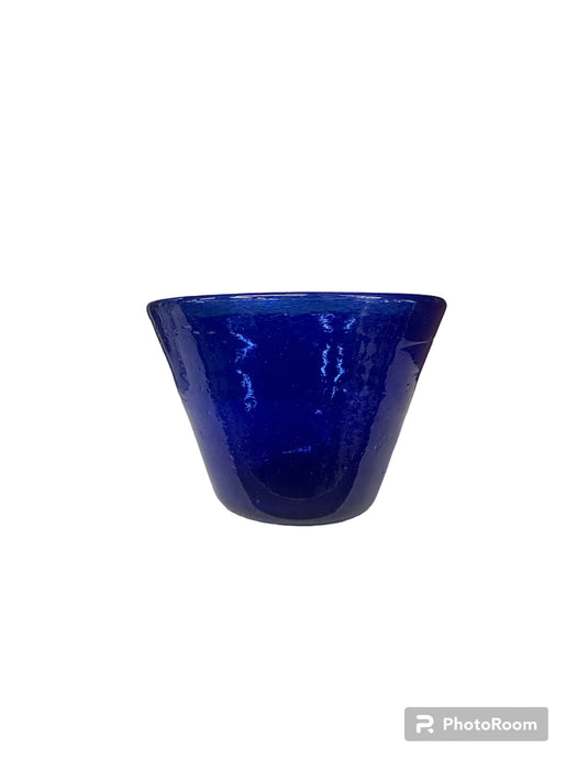 Bowl in Vetro Blu Elettrico