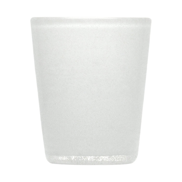 Bicchiere in Vetro Bianco Solido