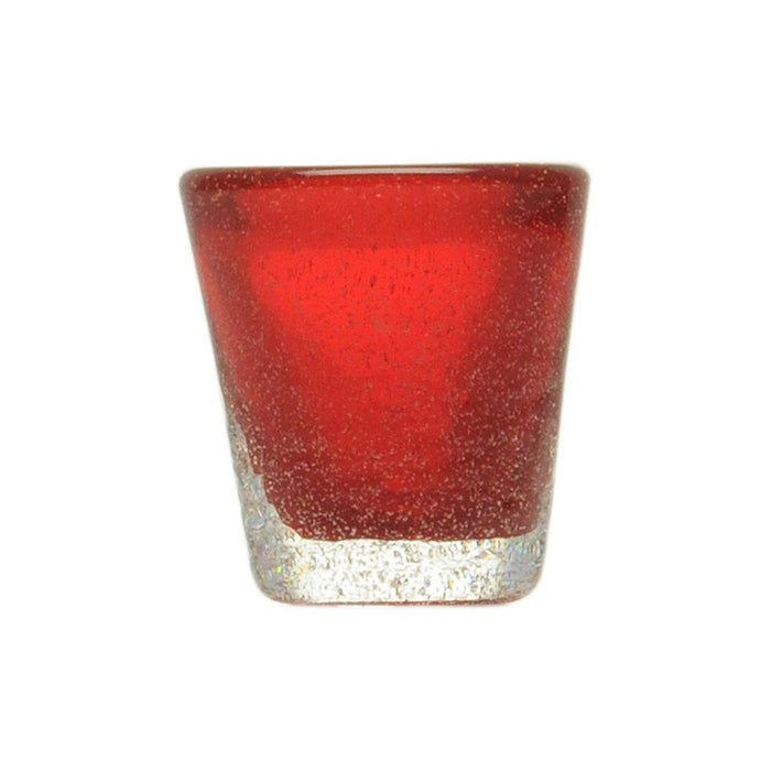 Bicchierino Amaro in Vetro Rosso