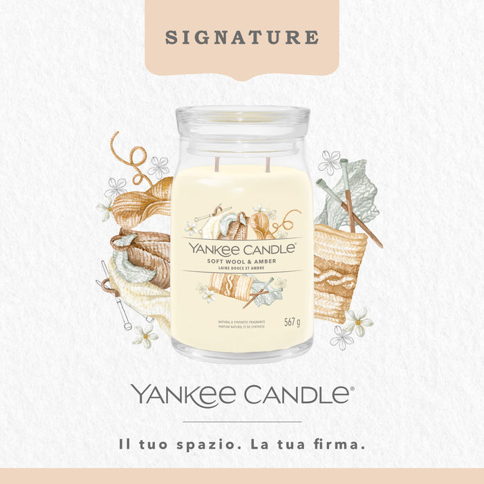 Yankee Candle Giara Grande Soft Wool & Amber