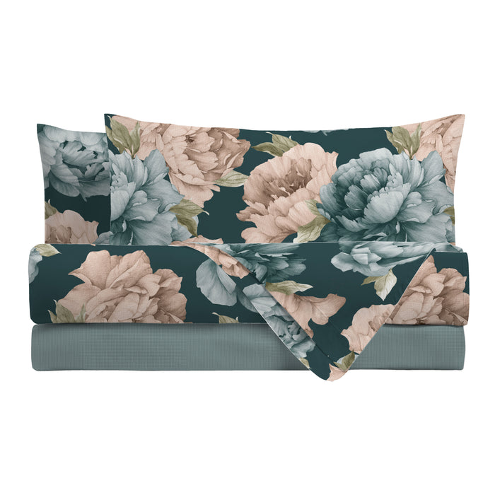 Completo Letto Matrimoniale Peony Ottanio