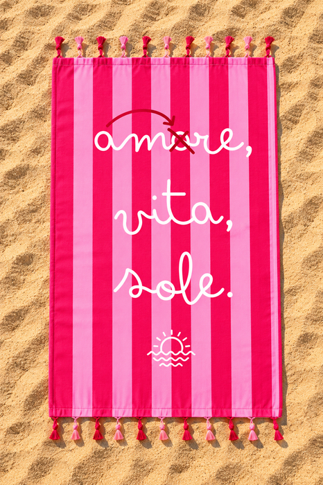 Telo Mare Cotone Amore Mare 90x190cm