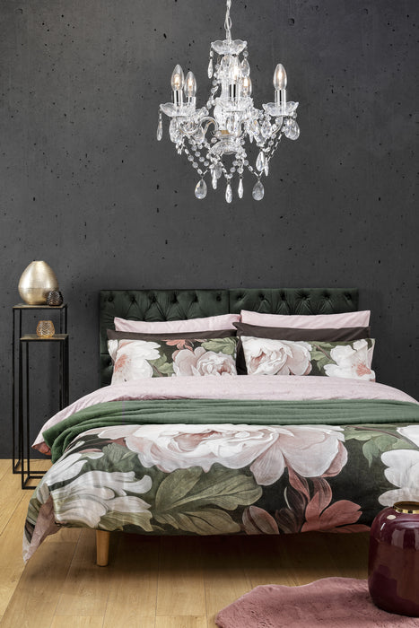 Parure Copripiumino in Cotone Matrimoniale Absinthe Rosa