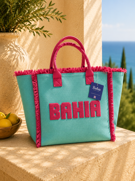 Borsa Mare in Tessuto con Maniglia 36x31x20cm