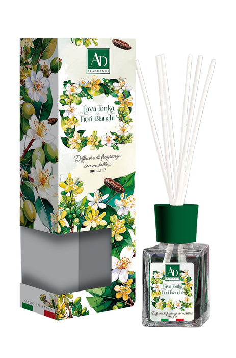 Diffusore con Bastoncini 100ml - 8 Fragranze