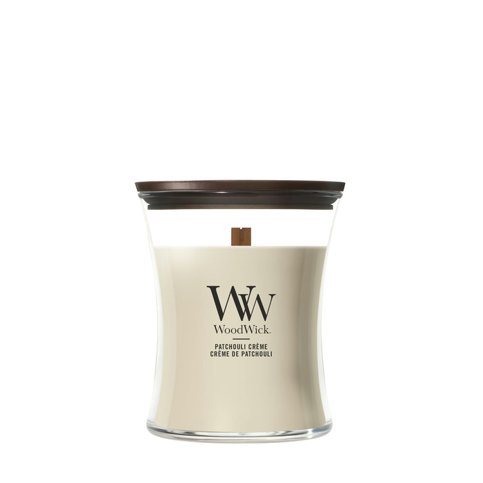 Woodwick Giara Media Patchouli Creme