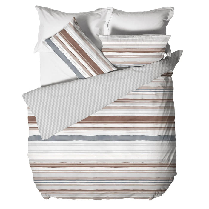 Parure Copripiumino Matrimoniale Byron Beige