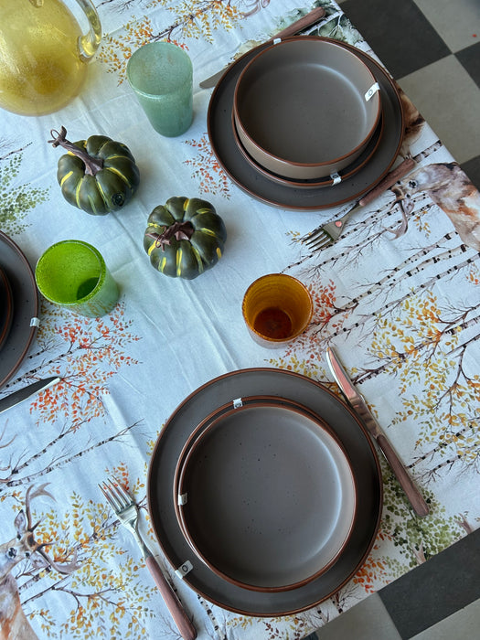 Servizio 18 Piatti Bruges Marrone