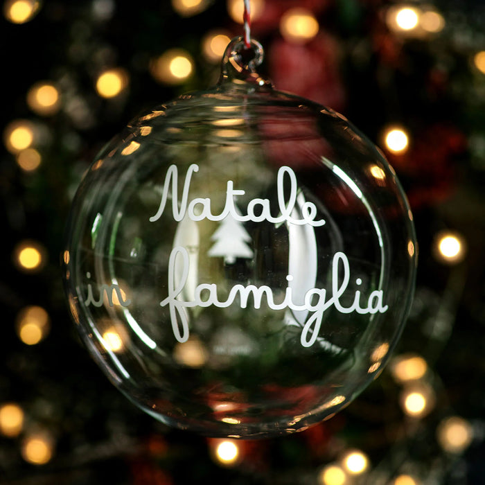 Pallina in Vetro “Natale in Famiglia”