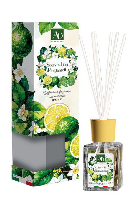Diffusore con Bastoncini 100ml - 8 Fragranze