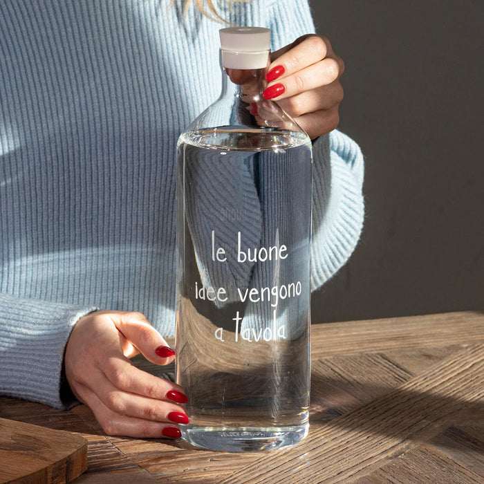 Bottiglia "Le Buone Idee vengono a Tavola"