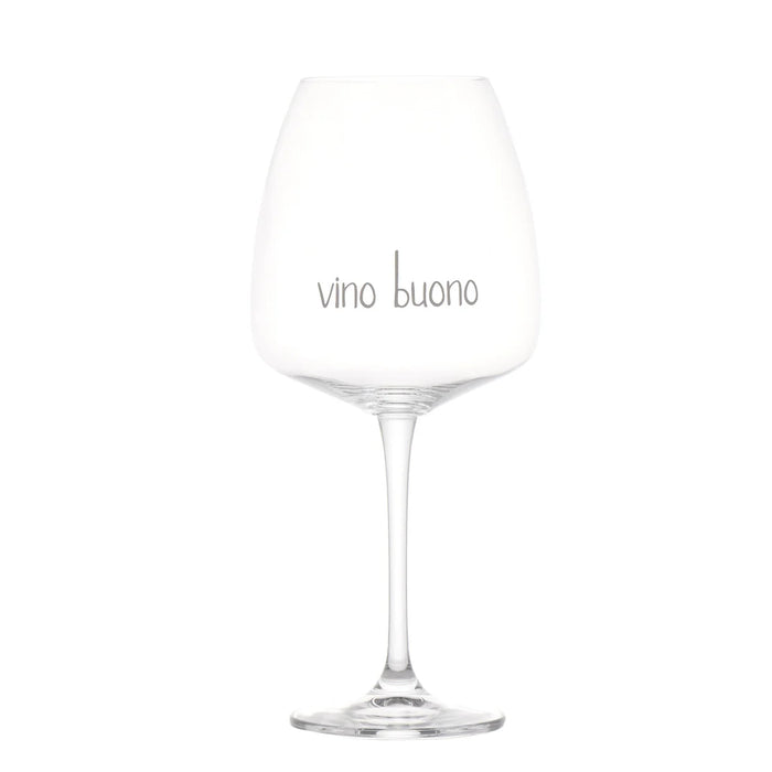 Set 2 Calici Rosso "Vino Buono"