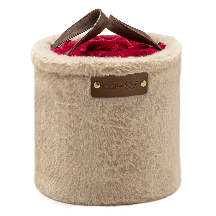 Plaid in Cesto 120x160cm - 2 colori