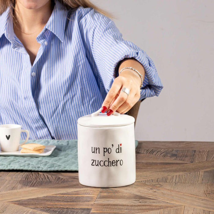 Barattolo in Gres "Un Pò di Zucchero"
