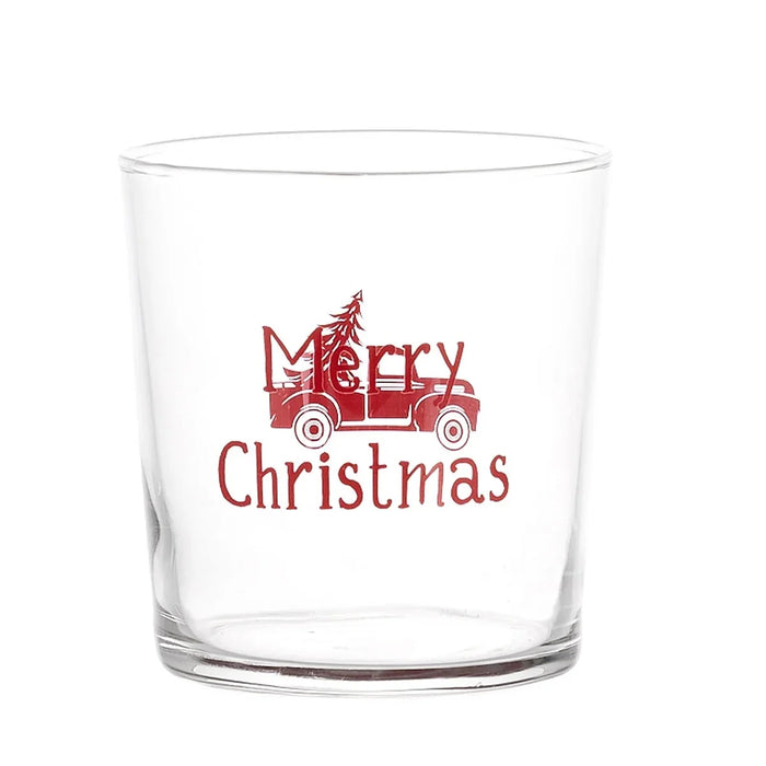 Bicchiere in Vetro "Merry Christmas”