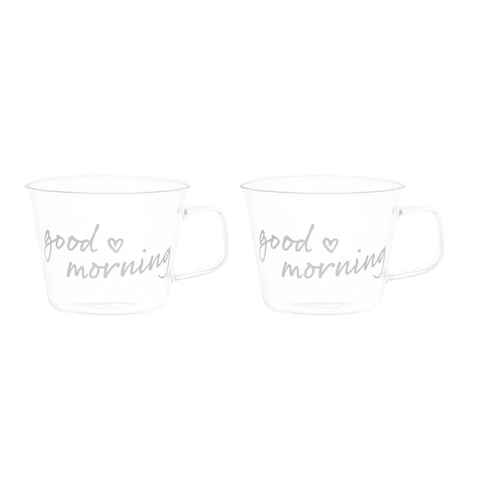 Set 2 Tazze 480ml Colazione "Good Morning"