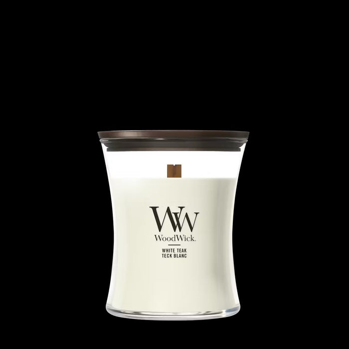 Woodwick Giara Media White Teak