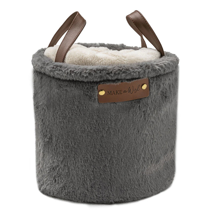 Plaid in Cesto 120x160cm - 2 colori