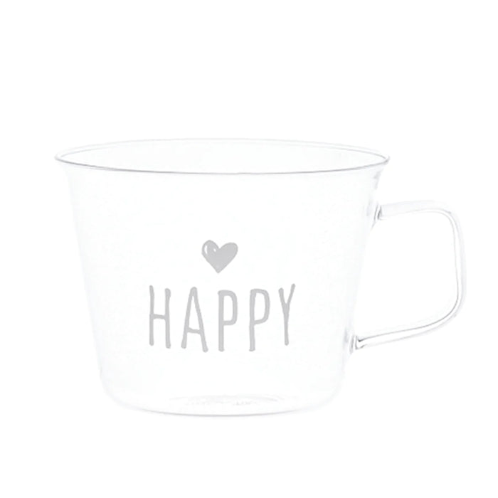 Set 2 Tazze Colazione "Happy"