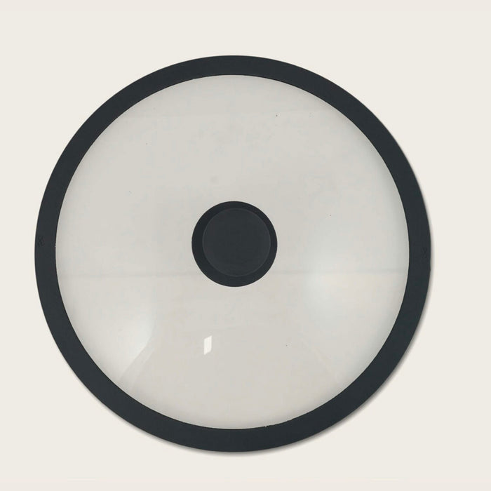 Coperchio in Vetro e con Bordo in Silicone Nero - 6 Misure