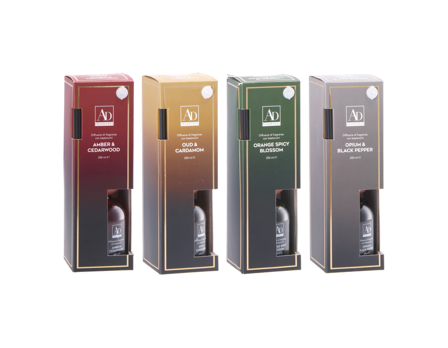 Diffusore con Bastoncini 500ml - 4 Fragranze