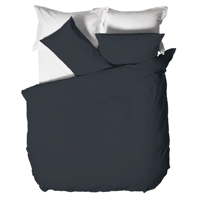 Austin Blue Double Duvet Cover Set in Recycled Cotton