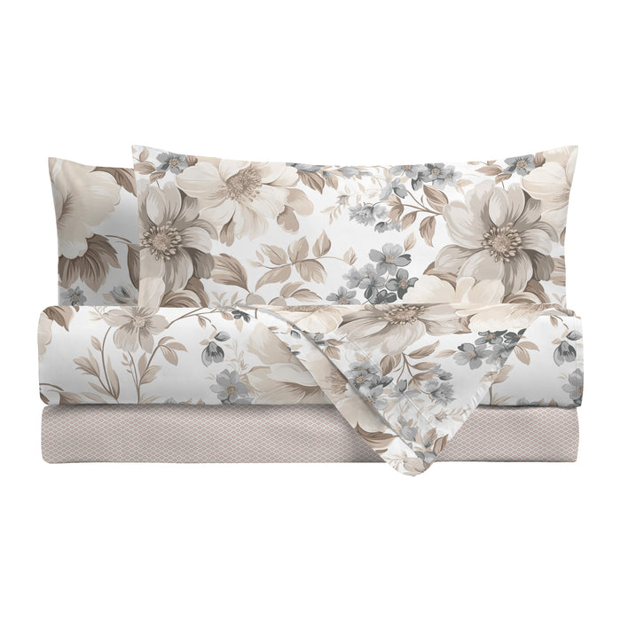 Completo Letto Matrimoniale Sonya Grigio/Tortora