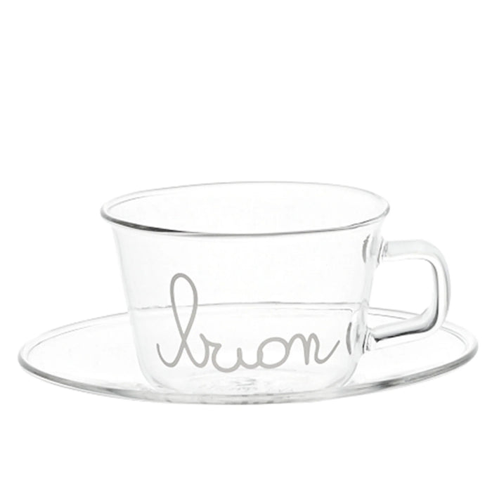 Set 2 tazzine Espresso con Piattino "Buon Caffè"