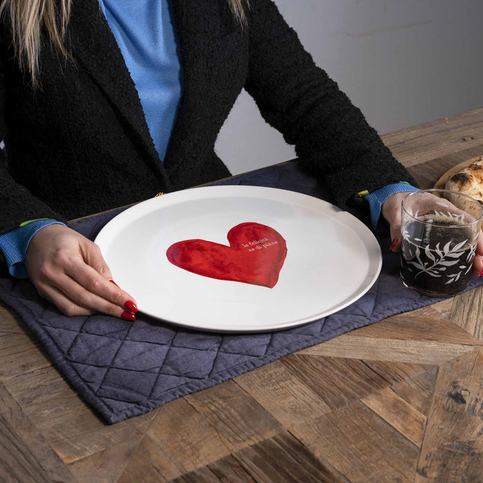 Piatto Pizza "La Felicità sa di Pizza"