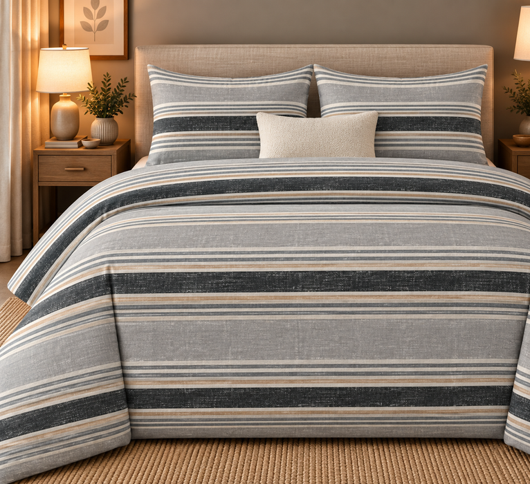 Completo Letto in Flanella Matrimoniale Tyler