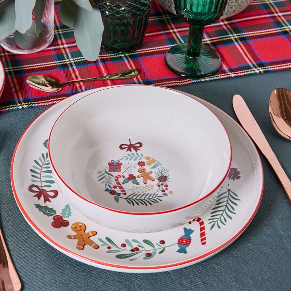 Servizio 18 Piatti Carol Christmas