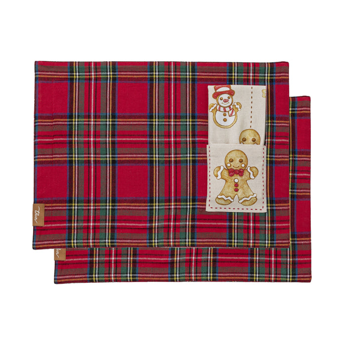 Set 2 Tovagliette Colazione con Tovagliolo Thunland