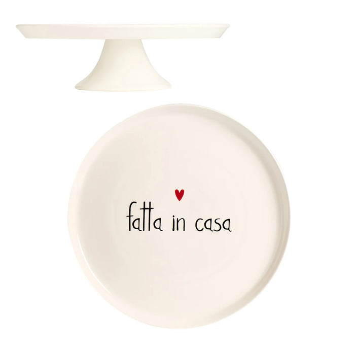 Alzata per Dolci in Gres "Fatta in Casa"