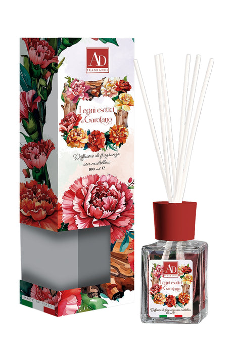 Diffusore con Bastoncini 100ml - 8 Fragranze