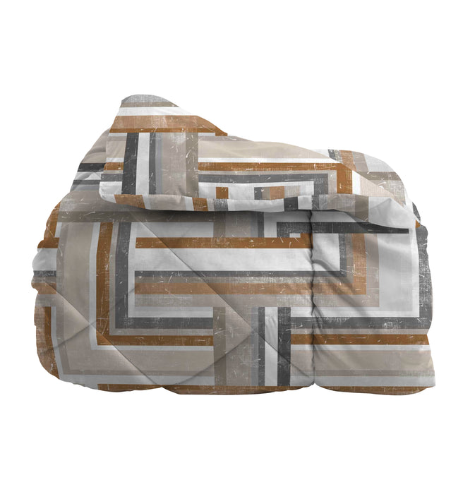 Trapunta Invernale Matrimoniale Maverick Grigio/Beige