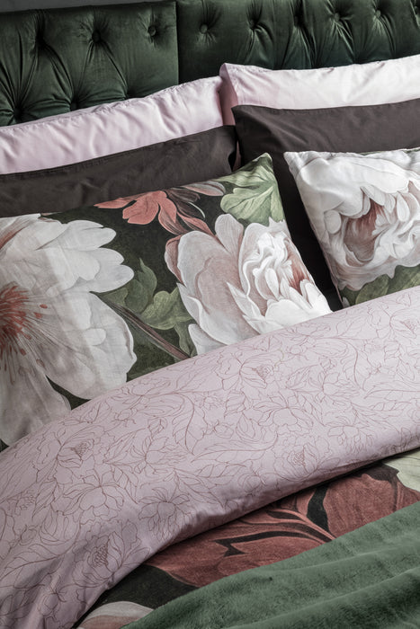 Parure Copripiumino in Cotone Matrimoniale Absinthe Rosa