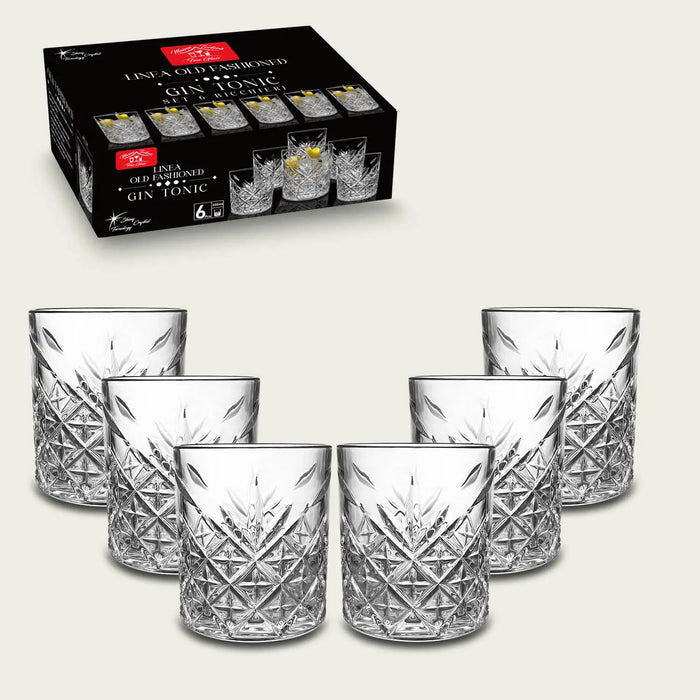 Set 6 Bicchieri in Vetro Gin Tonic 330cc