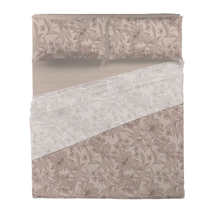 Completo Letto in Cotone Matrimoniale Alina Tortora