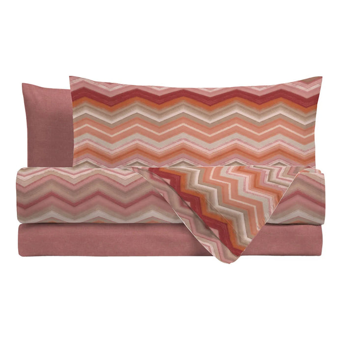 Completo Letto in Cotone Matrimoniale Ysidro Burgundy