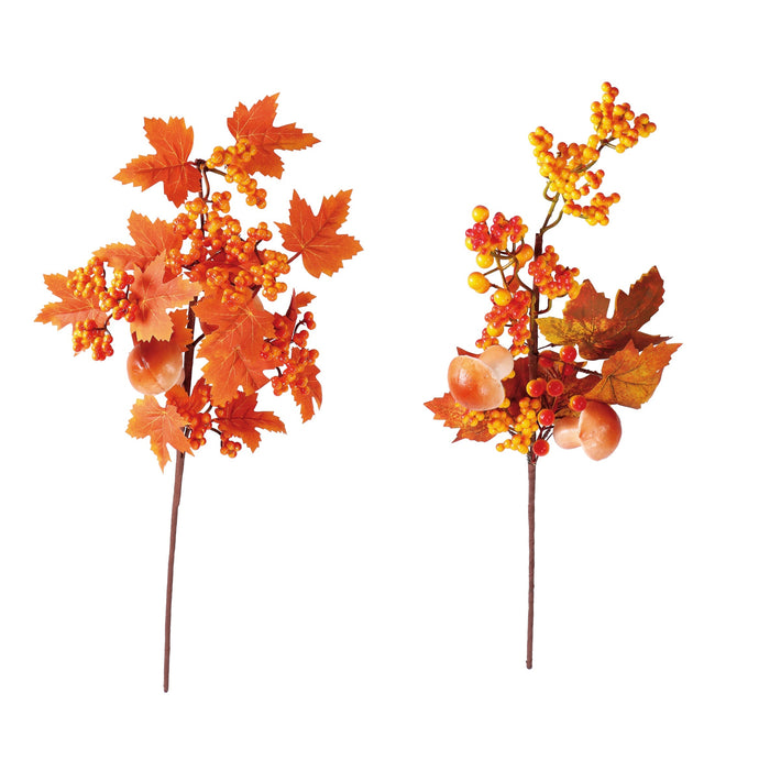 Ramo con Bacche e Foglie H. 68cm - 2 Varianti