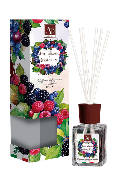 Diffusore con Bastoncini 100ml - 8 Fragranze