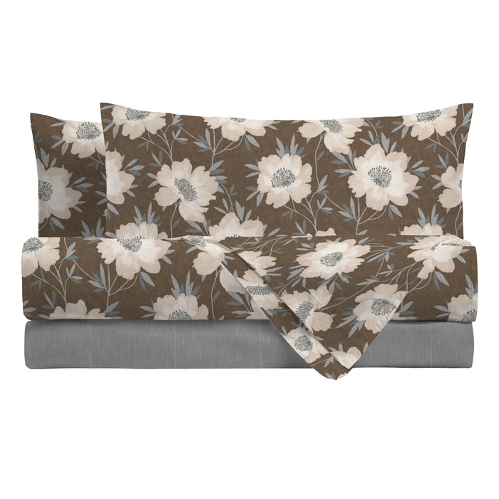 Completo Letto Matrimoniale Lynette Marrone