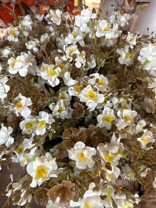 Ramo con Rose Pimpinellifolia H. 46cm - 4 Colori