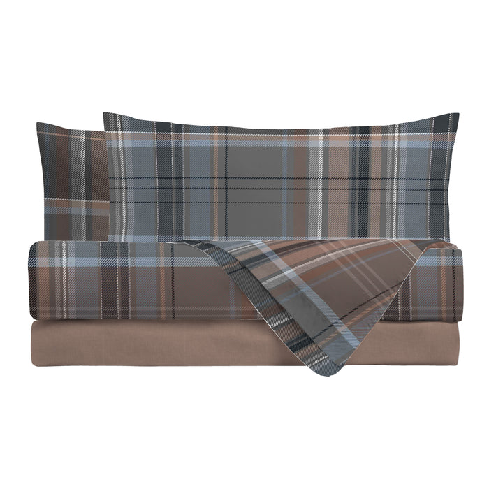 Completo Letto Matrimoniale Clinton Grigio