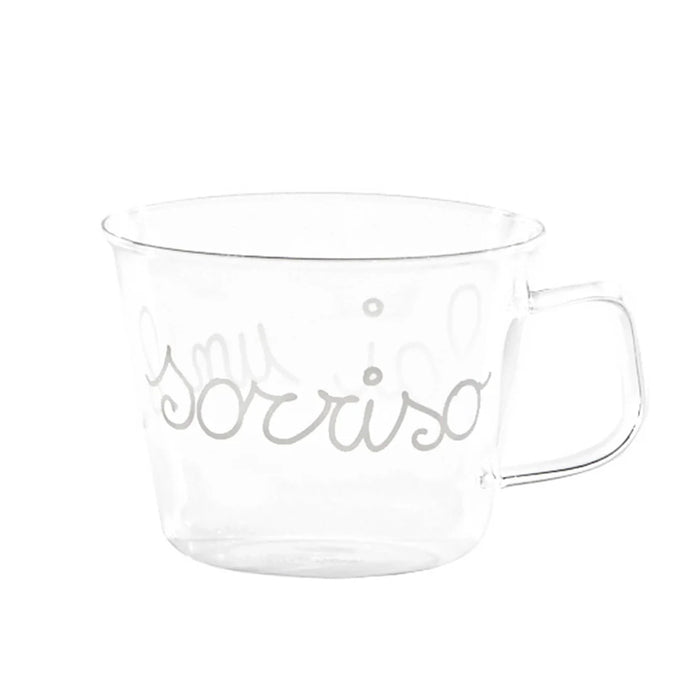 Set 2 Tazze 480ml Colazione "Fai un Bel Sorriso"