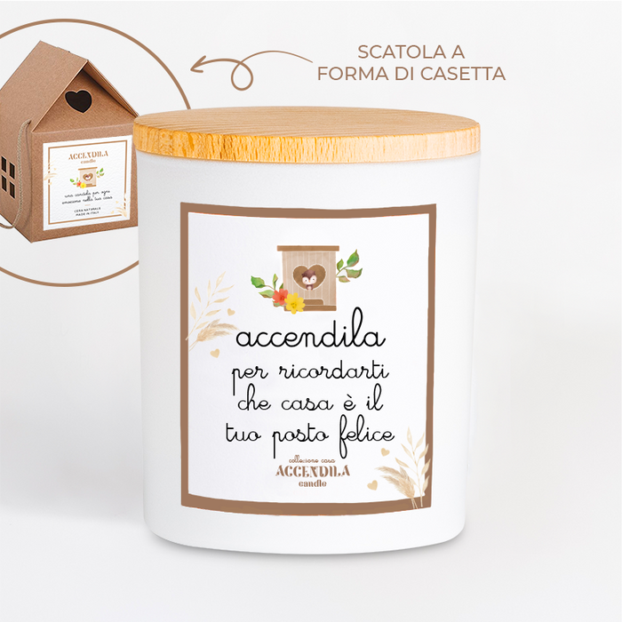 Candela Accendila - Casa è il tuo posto Felice