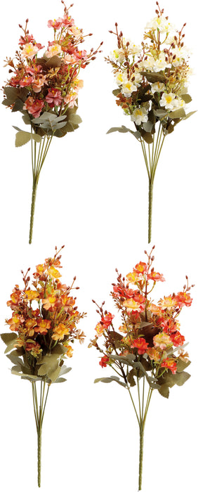 Ramo con Rose Pimpinellifolia H. 46cm - 4 Colori