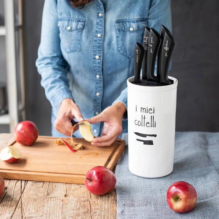 Portacoltelli in Gres "I Miei Coltelli"