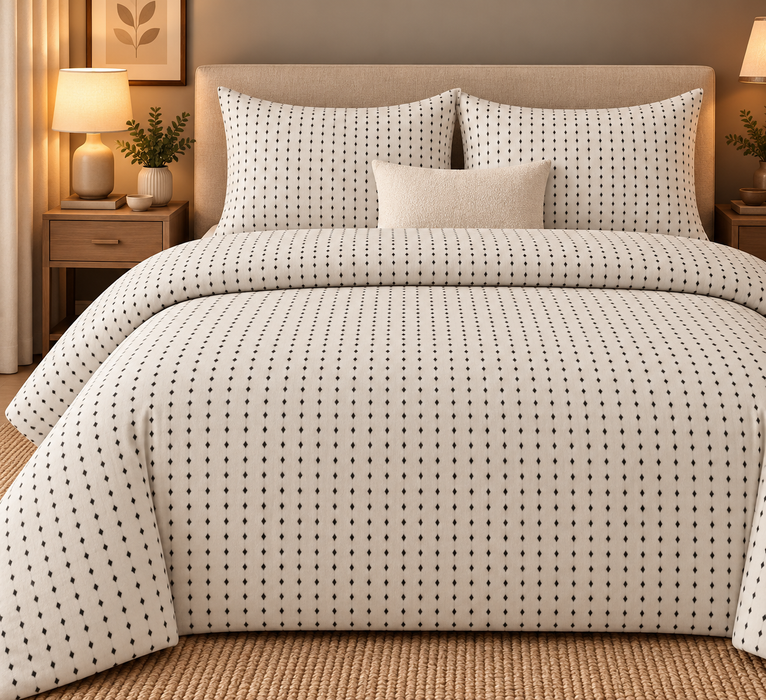 Completo Letto in Flanella Matrimoniale Jesse