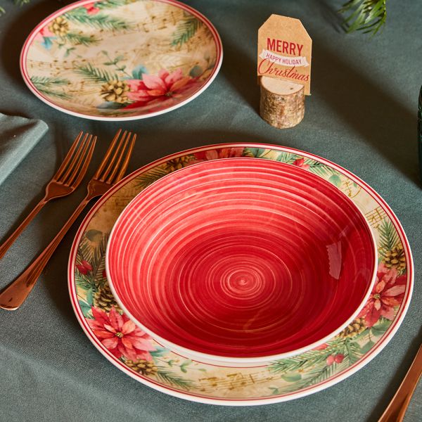 Servizio 18 Piatti Sinfonia di Natale